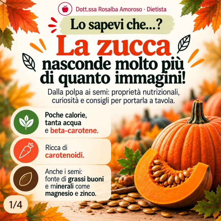 Lo sapevi che? La zucca: dalla polpa ai semi