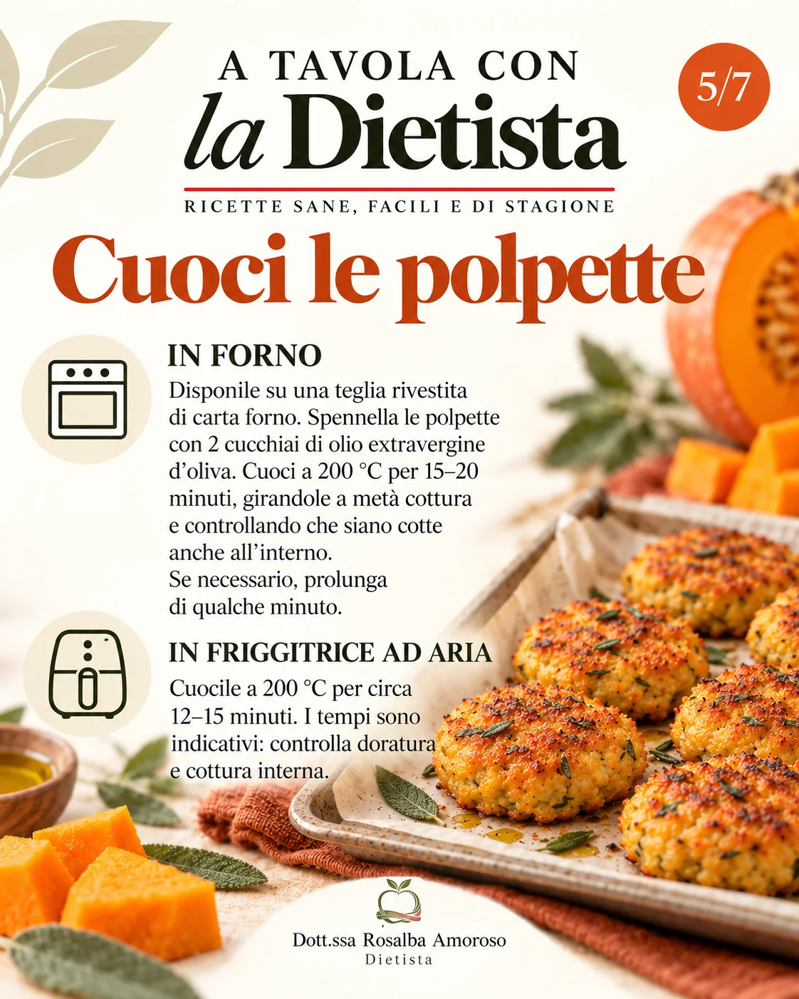 Polpette di zucca al forno – scheda 5 di 7